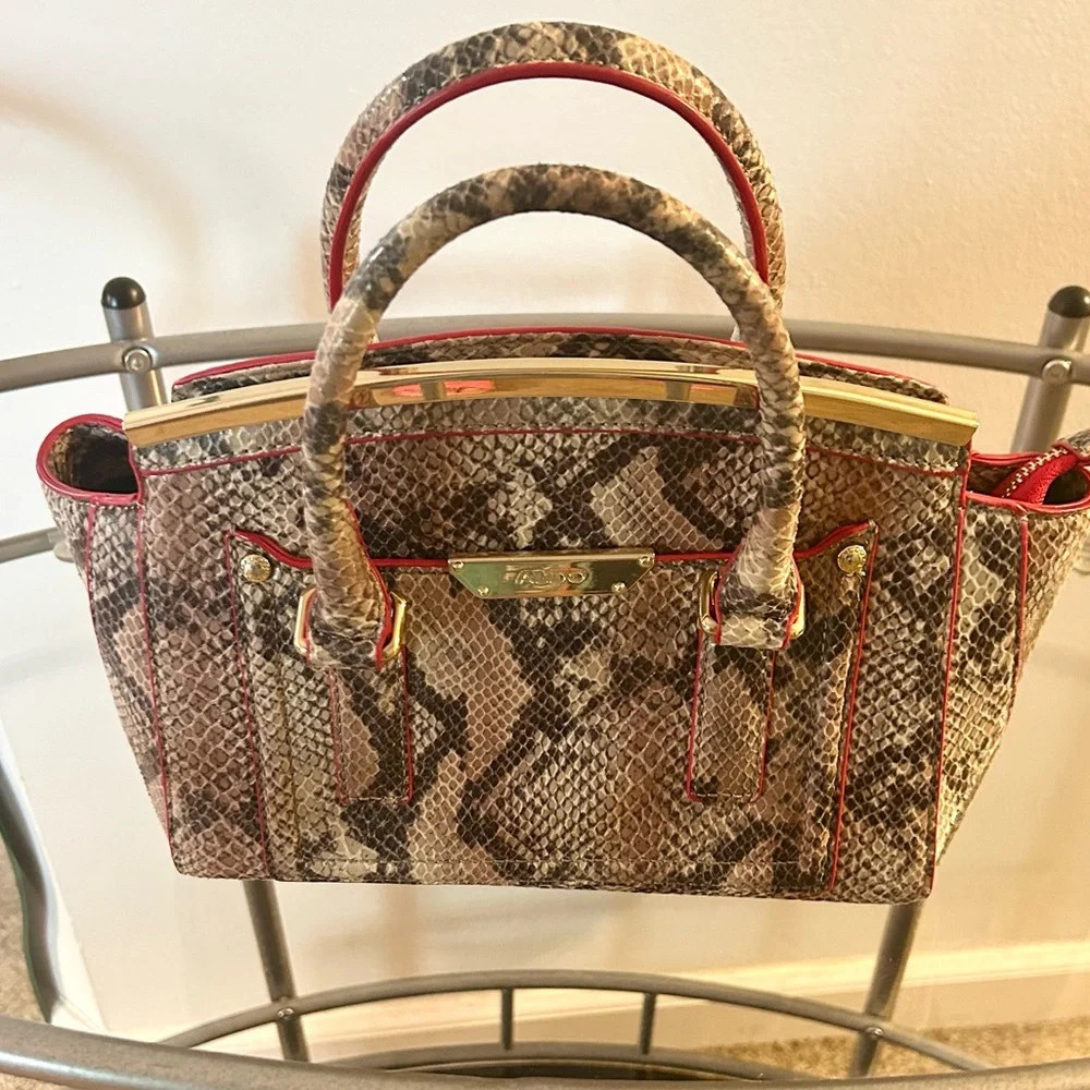 Faux Python Mini Handbag - Picture 5 of 9